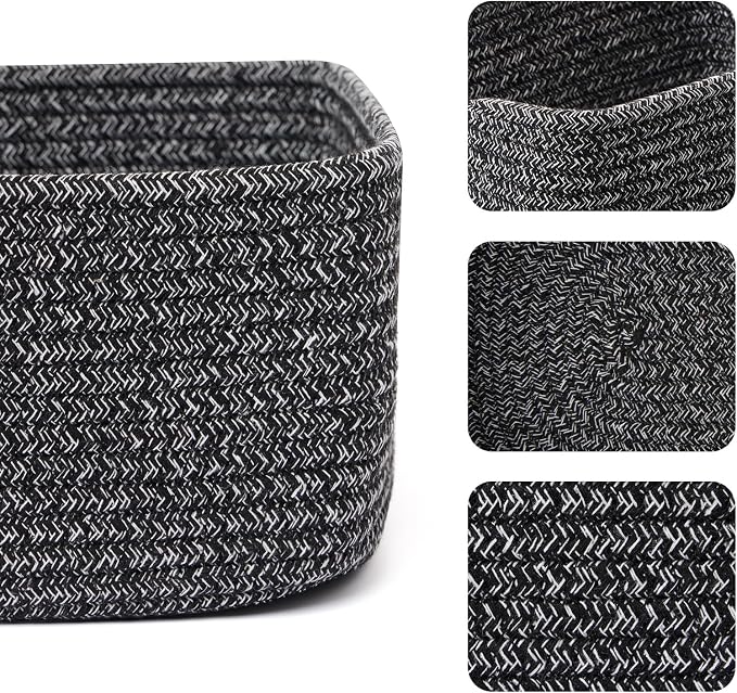 MiniArk Small Storage Baskets for Organizing | Closet Organizer Bins | Shelf - Image 2