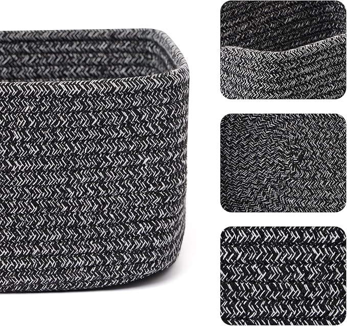 MiniArk Small Storage Baskets for Organizing | Closet Organizer Bins | Shelf - Image 2