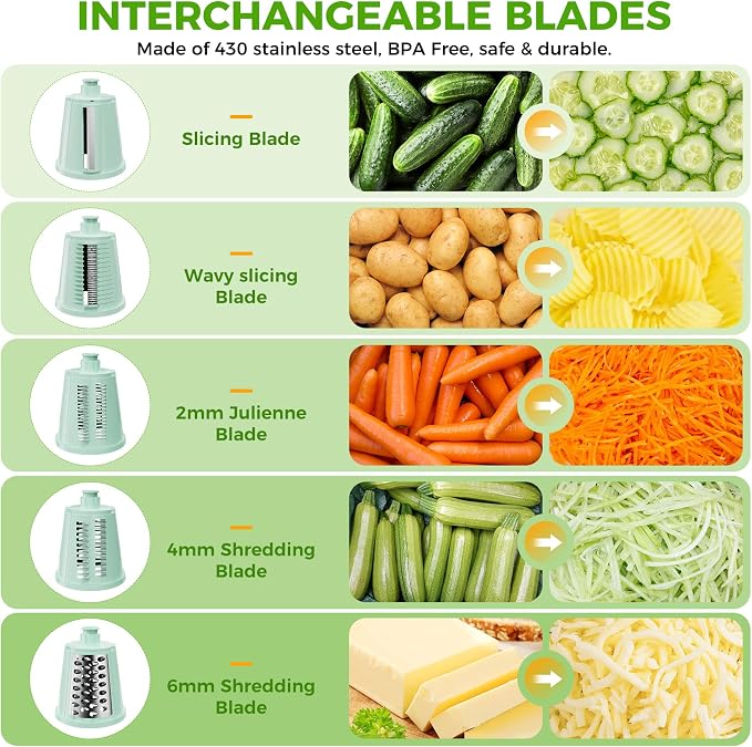 7 IN 1 Upgraded Rotary Cheese Grater - Image 5