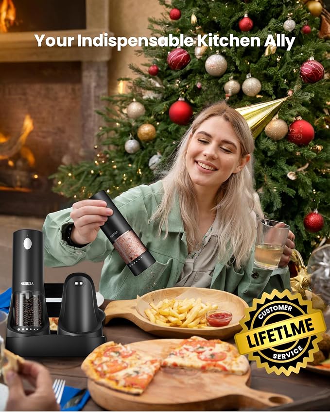 Electric Salt and Pepper Grinder Set - Image 2