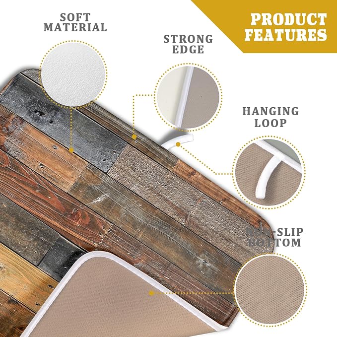 Giwawa Wood Grain Dish Drying Mat - Image 4