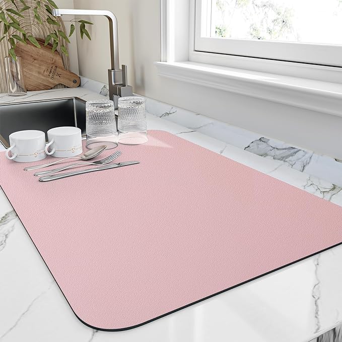 HotLive Dish Drying Mat for Kitchen Counter, Heat Resistant Drainer Mats by HotLive