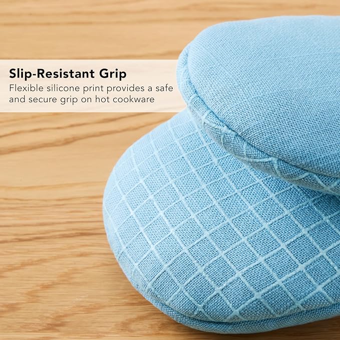 KITCHENAID Gourmet Series Gridlines Mini Oven Mitts 2-Pack Set, Heat Resistant - Image 7
