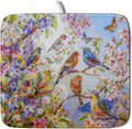 Spring Bird Dish Drying Mats for Kitchen Counter Floral Small Dish Drying Pad by Giwawa