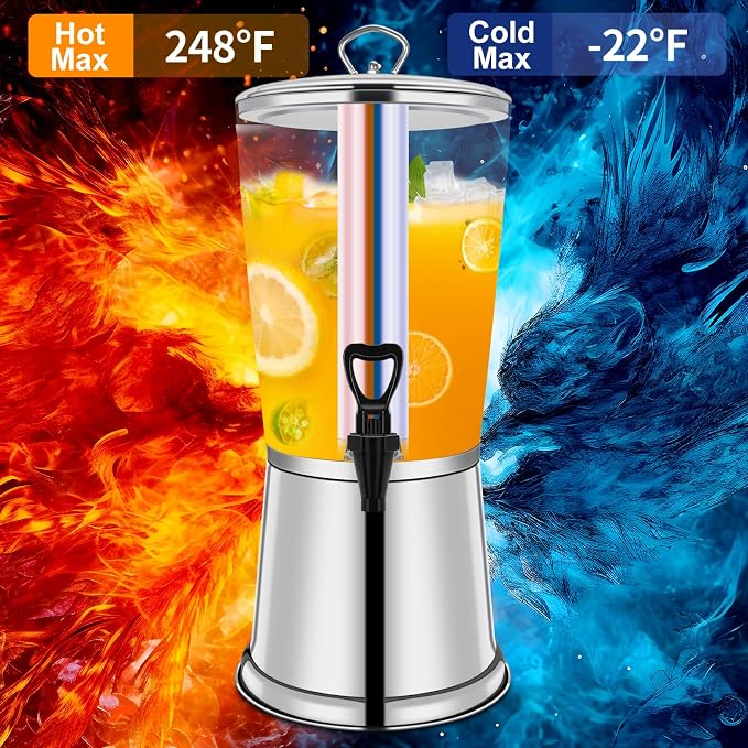 FULIYE Beverage Dispenser with Stand, Drink Dispensers - Image 5