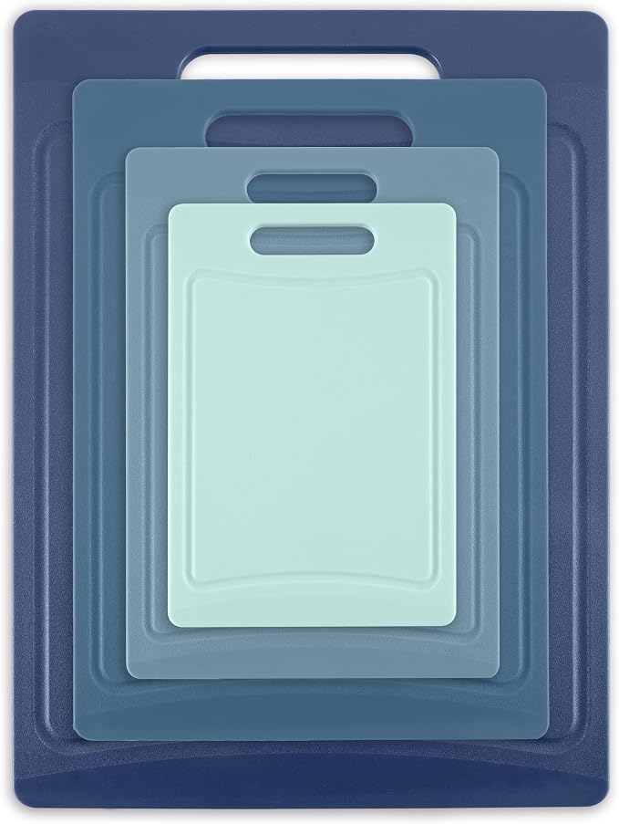 COOK WITH COLOR Non-Slip Cutting Board Set – Kitchen Essentials with Easy Grip - Image 6