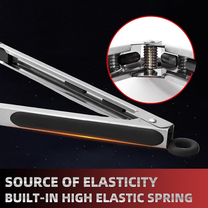 Pack of 3 Stainless Steel Kitchen Tongs - Image 4