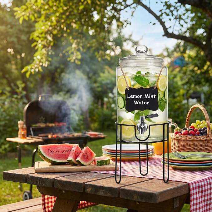 1 Gallon Drink Dispenser with Stand, Drink Dispensers - Image 8