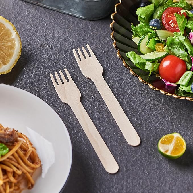 JALUXING 100% Compostable Wooden Cutlery Set - Image 2