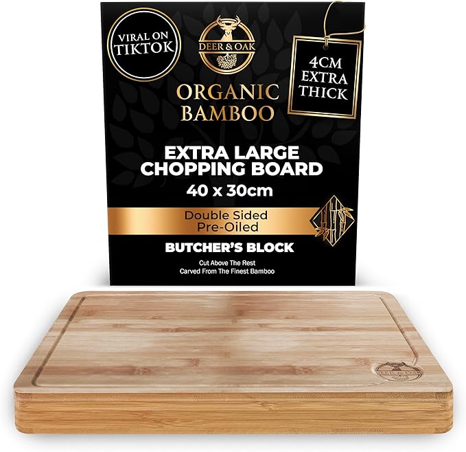 Deer & Oak Premium Solid Wood Cutting Board by DeerOak
