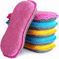 UPSTAR Dish Sponges Kitchen, Microfiber Cleaning Scrubber by UPSTAR