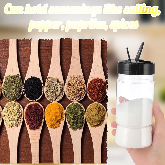 Mimorou 30 Pack 10.1 oz Plastic Spice Jars - Image 4