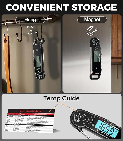 Atogou Meat Thermometer, Professional Food Thermometer, <1 Sec Instant Read - Image 9