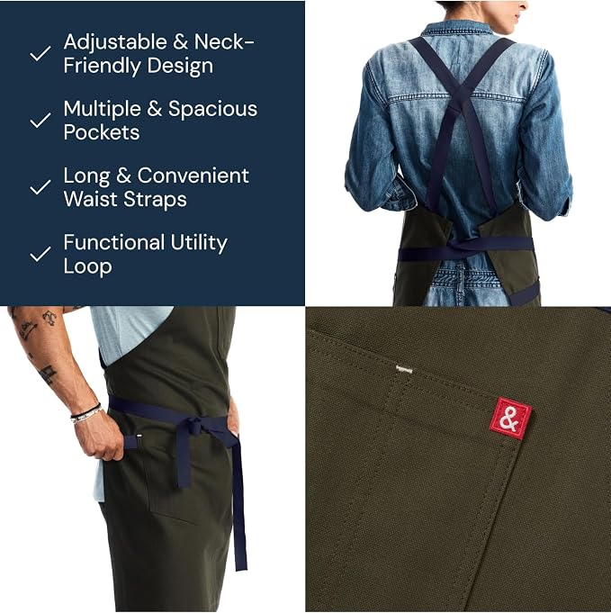 hedley & bennett Crossback Apron - Image 4