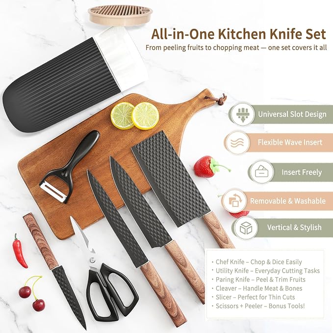 Knife Set, 7-Piece Kitchen Knife Set - Image 2