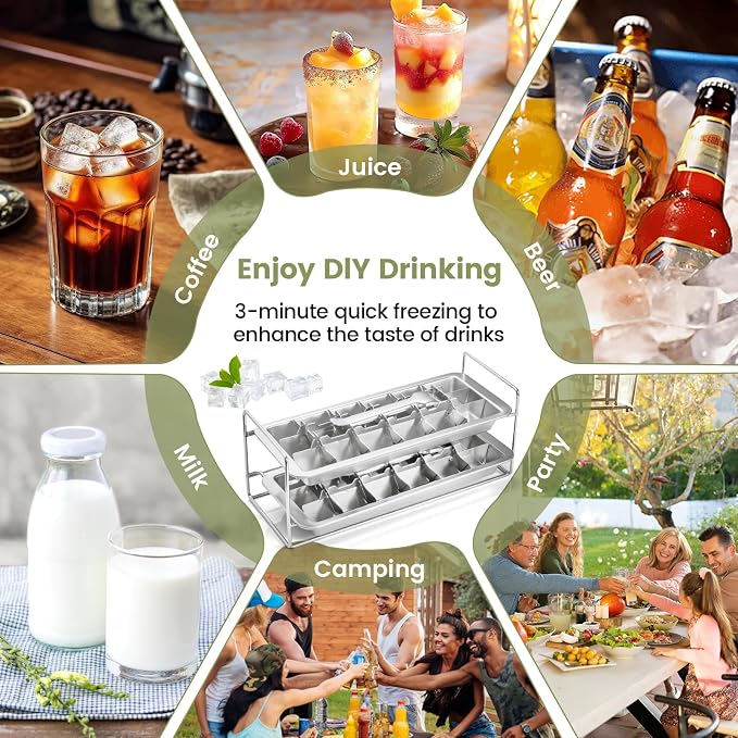 Stainless Steel Ice Cube Tray - Image 5