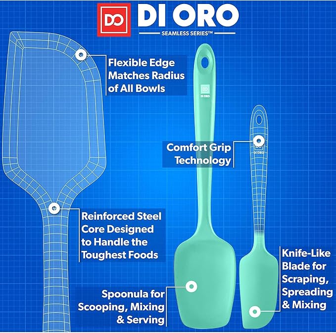 DI ORO Silicone Spatula Set - Image 4
