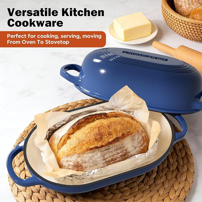 Enameled Cast Iron Dutch Oven for Bread Baking - Image 6