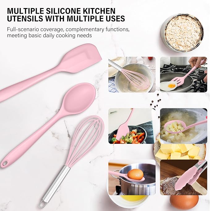 HaWare 11 PCS Silicone Cooking Utensils Set, Heat Resistant Kitchen Utensils - Image 5