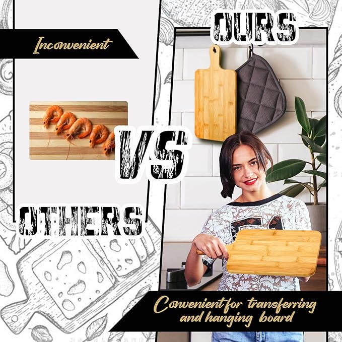 Nuenen 50 Pcs Wood Cutting Board - Image 3