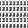100 Pack Bottle Opener Keychain Bulk Black Metal Pocket Can Opener Key Chain by Unknown