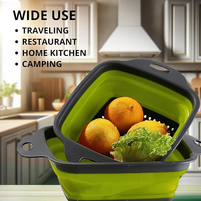 Square Collapsible Colander - Image 9