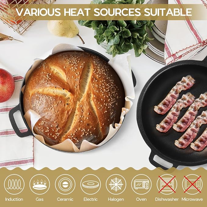 TeamFar Pre-season Cast Iron Dutch Oven - Image 4