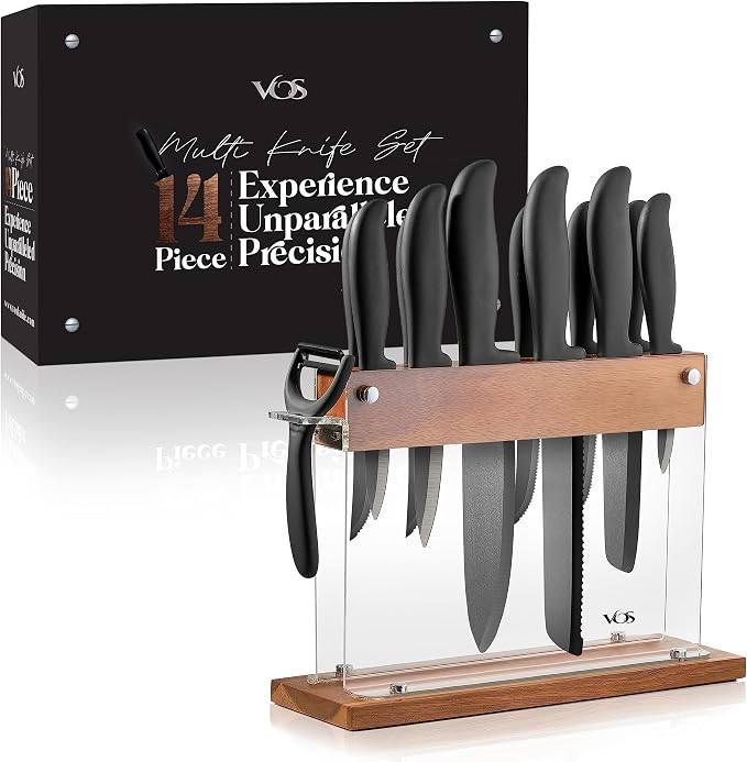 Vos Ceramic Knife Set With Block - Image 9