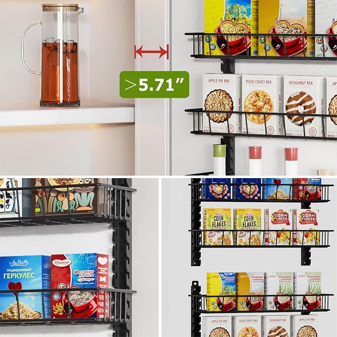 Churboro Over the Door Pantry Organizer Rack - Image 6