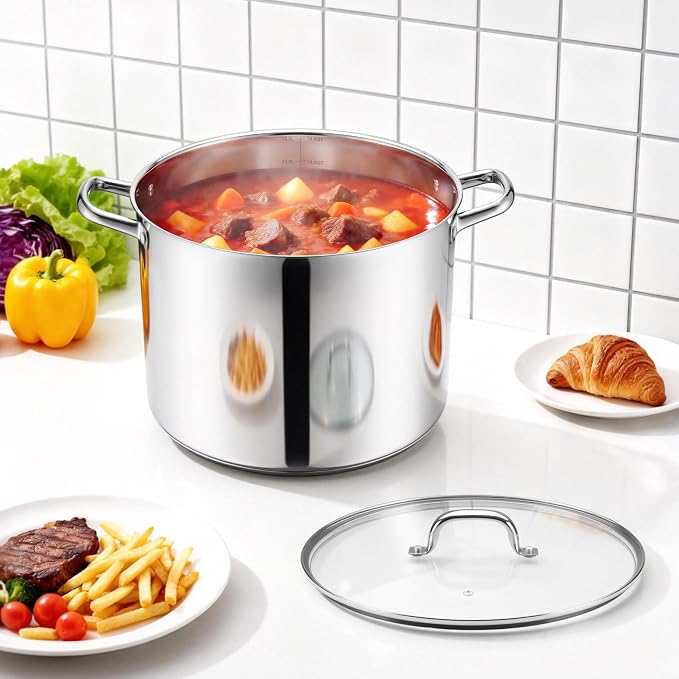 Herogo 16-Quart 18/10 Stainless Steel Stock Pot - Image 8