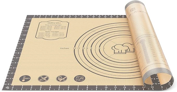 Silicone Pastry Mat, Oven Liner, Fondant/Pie Crust Mat by DANIADEAN