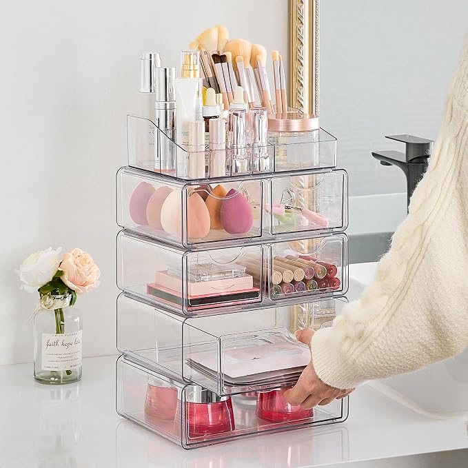 Vtopmart 5 Tier Clear Makeup Organizer - Image 7