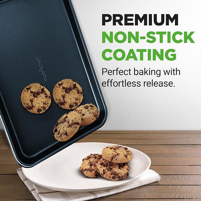 NutriChef 2-Piece Baking Sheet Non Stick - Image 6