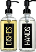 JASAI 2Pack 18OZ Glass Soap Dispenser, Kitchen Dispenser by JASAIHOME