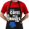 TOSHE Funny Apron Waterdrop Resistant Cotton Apron by TOSHE