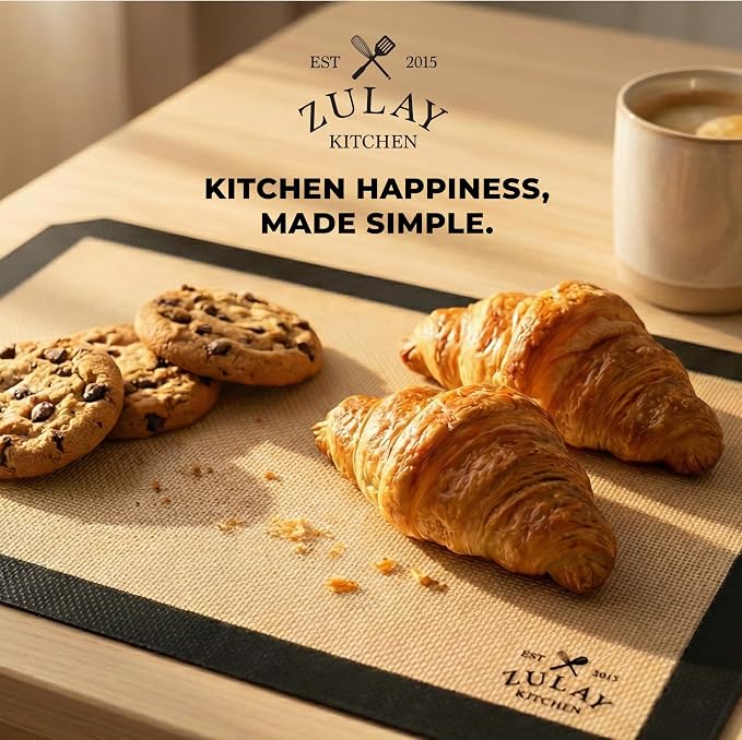 Zulay Kitchen Silicone Baking Mat Sheet 3-Pack - Image 8