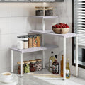 Countertop Organizer Organization 3 Tier Kitchen Corner Shelves Adjustable by Dazioter