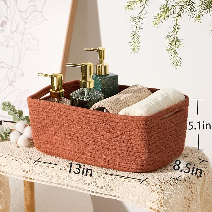 MiniArk Small Storage Baskets for Organizing | Closet Organizer Bins | Shelf - Image 3