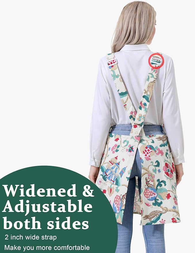Cozy Adjustable Cross Back Aprons - Image 3