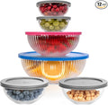 Set of 6 Stackable Space-Saving Nesting Glass Bowls by Dokaworld