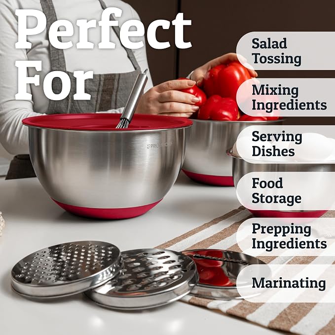 Priority Chef Stainless Steel Mixing Bowls - Image 6