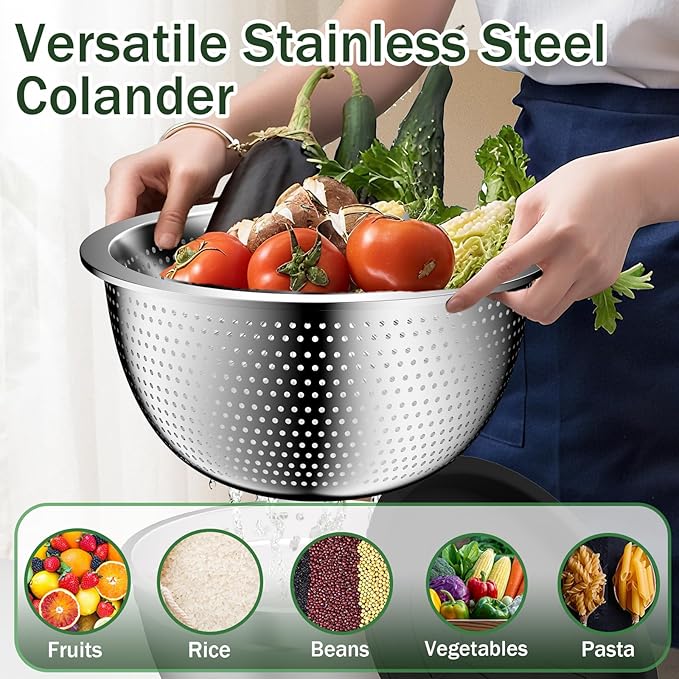 Mixing Bowls with Lids Set, Nesting Storage Bowls - Image 3