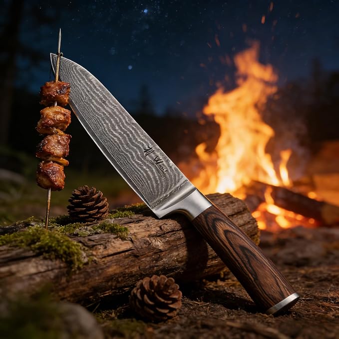 Wakoli EDIB 4-Piece Damascus Knife Set – Professional Kitchen Knife Set - Image 9