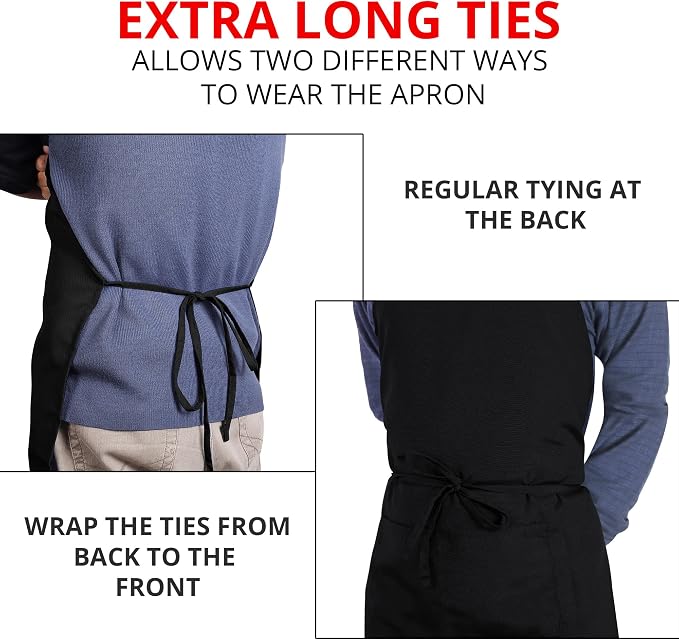 Utopia Kitchen 2 Pack Bib Apron, Adjustable - Image 6