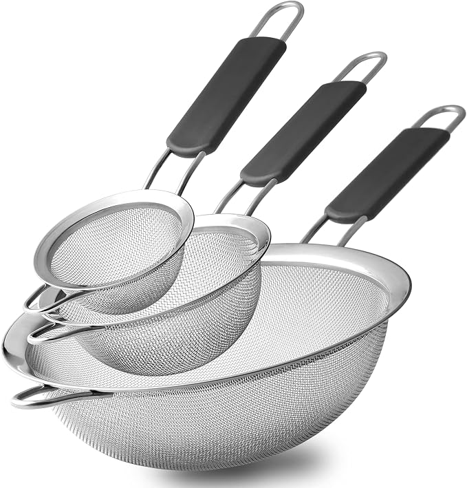 Stainless Steel Fine Mesh Strainers, Wire Sieve by Fancymay