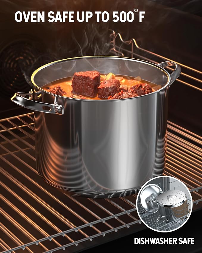 Cooks Standard 18/10 Stainless Steel Stockpot 8-Quart, Classic Deep Cooking Pot - Image 7