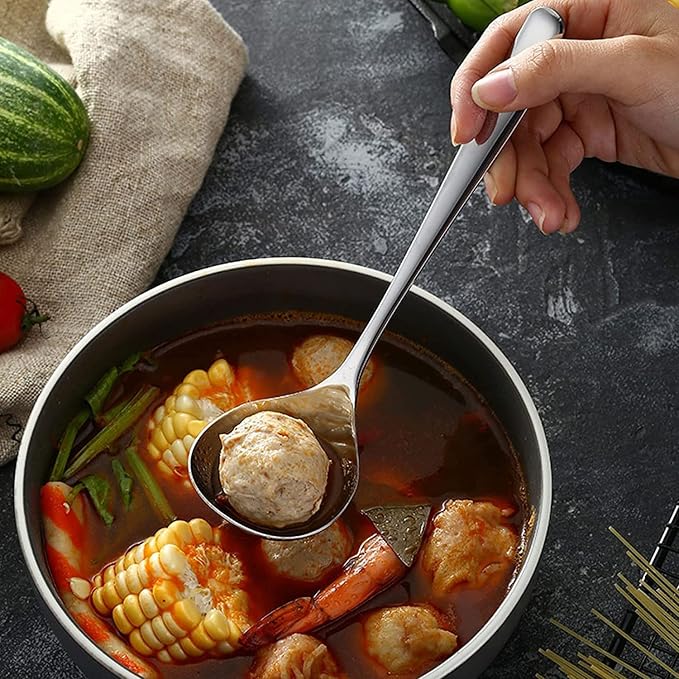 Comicfs 4 Pack Small Ladle Sauce Ladle SUS 304 Stainless Steel Small Serving - Image 7
