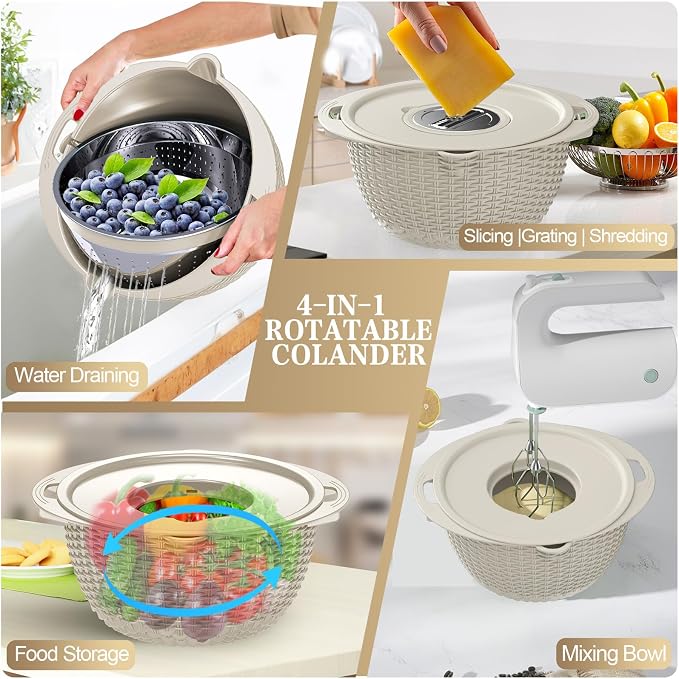 4-1 Colander with Bowl Set - Image 4
