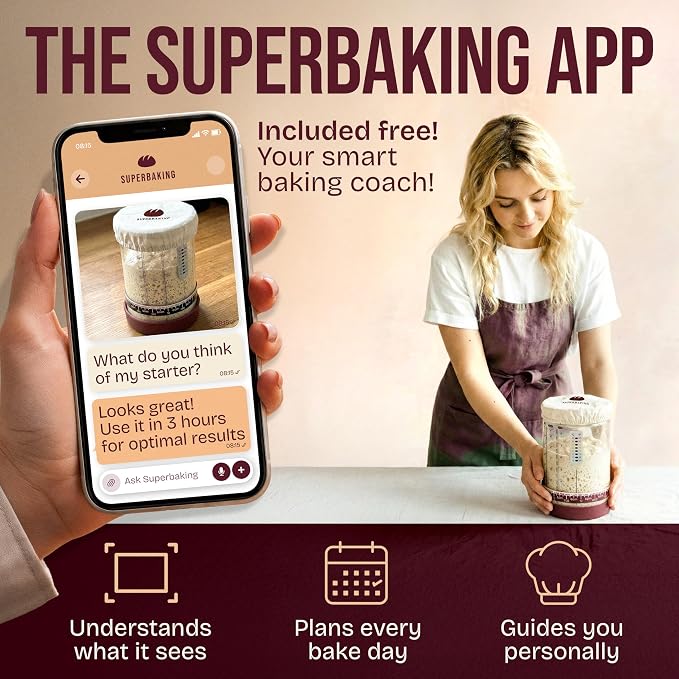 Superbaking Sourdough Starter Kit, Sourdough Bread Baking Supplies, Sourdough - Image 4