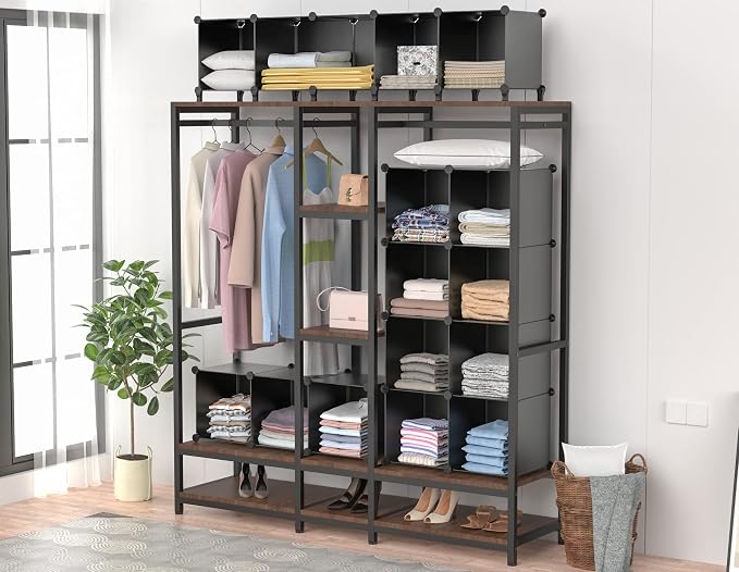 Closet Organizers and Storage, 12 Cube Storage Organizer, Portable Closet - Image 4